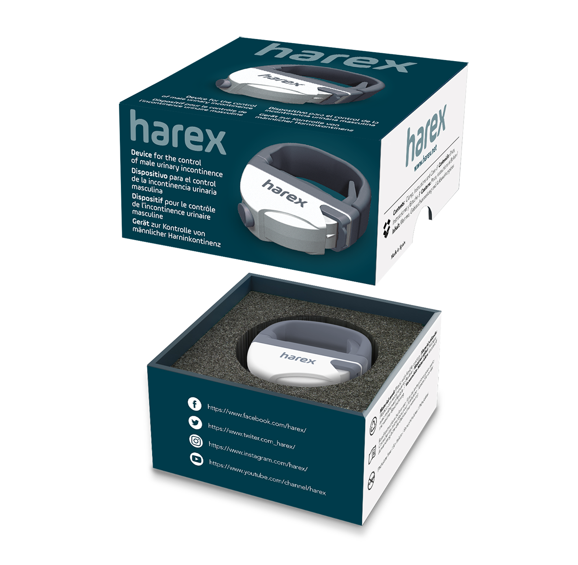 HAREX - Medicinski pripomoček za nadzor urinske inkontinence pri moških - Najzdravnik